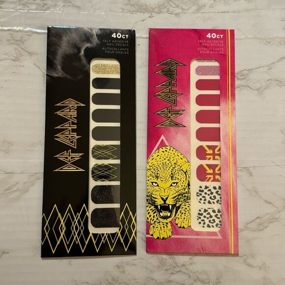 Def Leppard Rock & Roll Beauty 40ct Self adhesive nail strips bundle - Picture 1 of 7